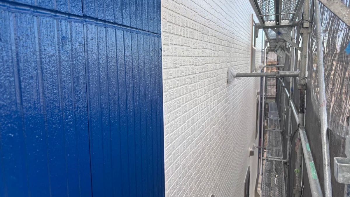 外壁塗装工事の現場