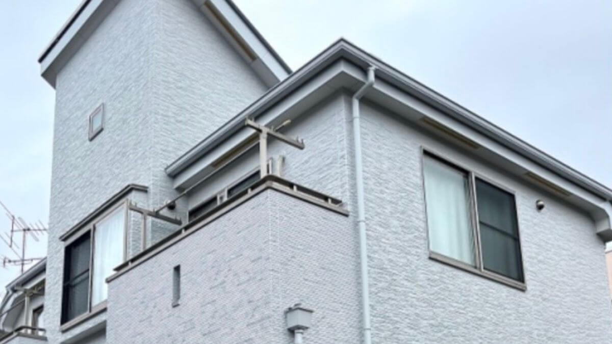 外壁塗装を完了した住宅