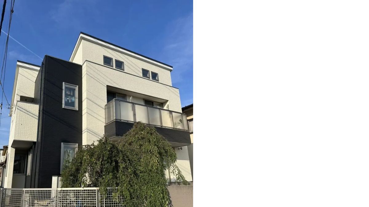 ツートンの住宅の施工事例