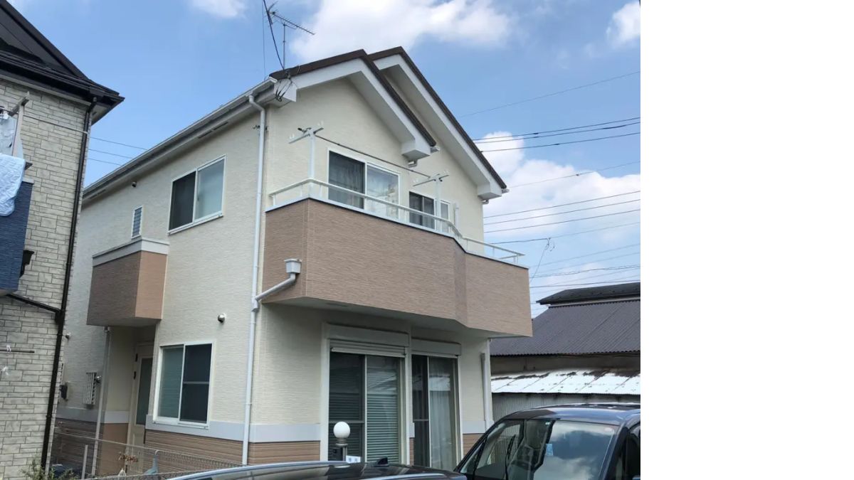 ツートンの住宅の施工事例