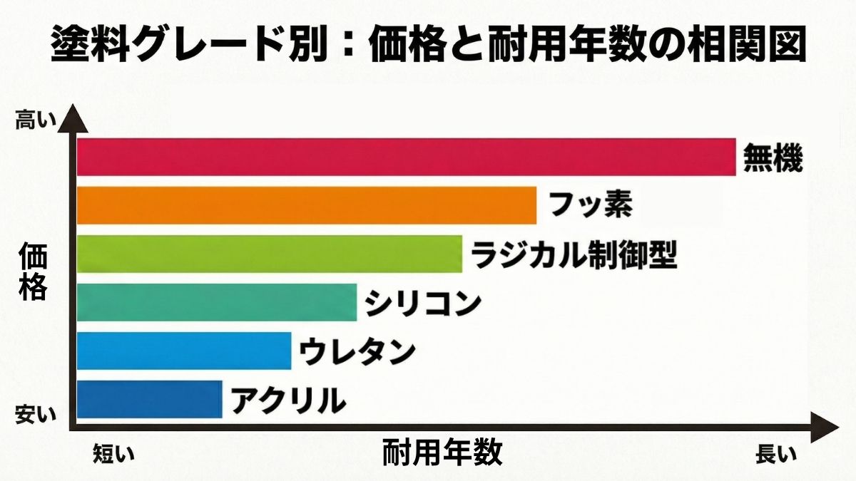 塗料のグレードの使い方